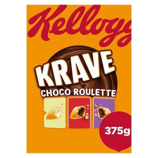 Krave Roulette Kellogg's Krave Choco Roulette 375G | Buy Rare Breakfast Cereals and ...